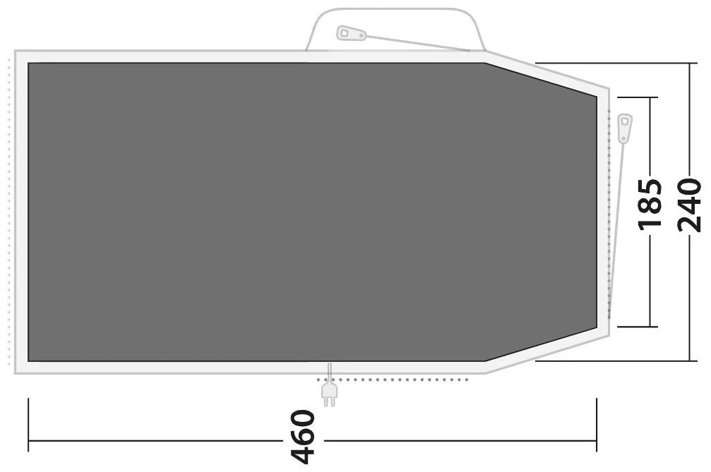 Outwell Springwood 4 Footprint Black-Grey 5 Outwell Springwood 4 Footprint Black-Grey – Bild 3