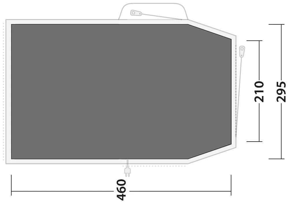 Outwell Springwood 5 Footprint Black-Grey 5 Outwell Springwood 5 Footprint Black-Grey – Bild 3