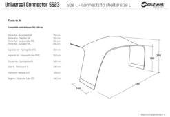 Outwell Universal Connector M Black-Grey