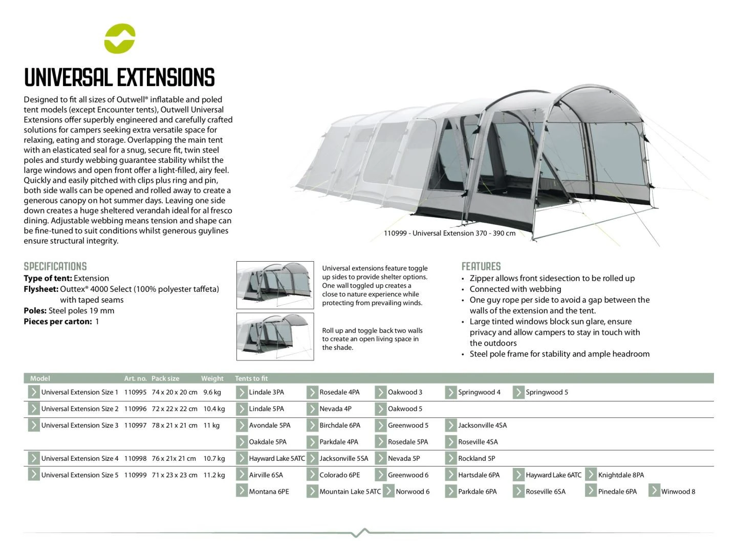 Outwell Universal Extension Size 3 5 Outwell Universal Extension Size 3 – Bild 3