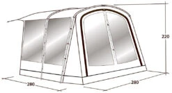 Outwell Universal Markise Size 1 Black-Grey -Günstiges OutdoorXL Geschäft outwell universal luifel size 1 grey 1