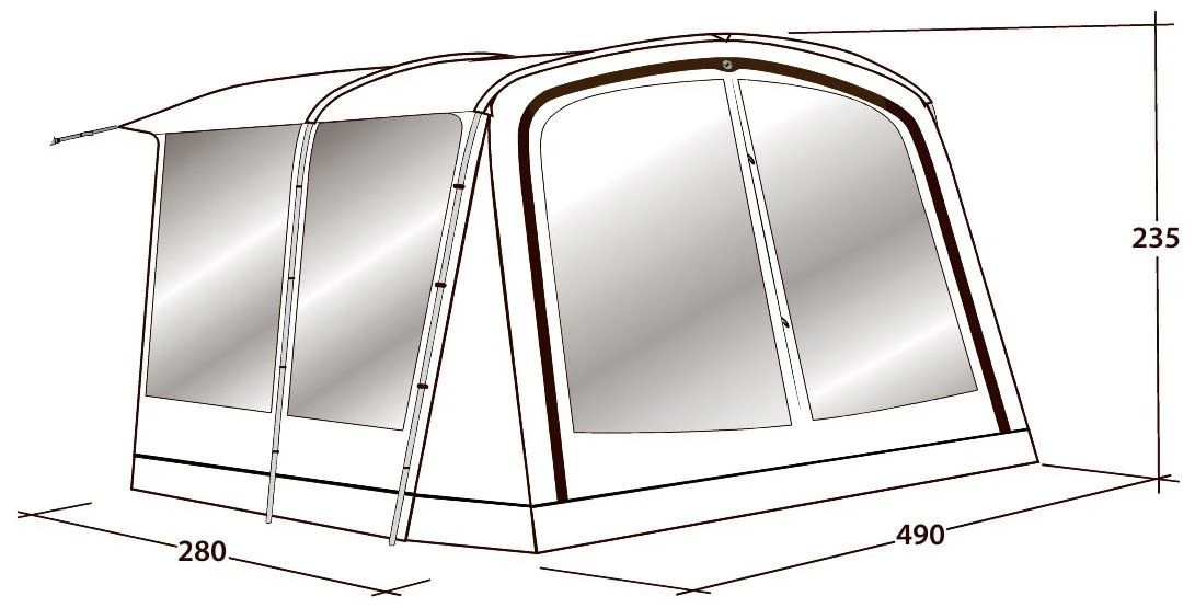 Outwell Universal Markise Size 7 Black-Grey 5 Outwell Universal Markise Size 7 Black-Grey – Bild 3