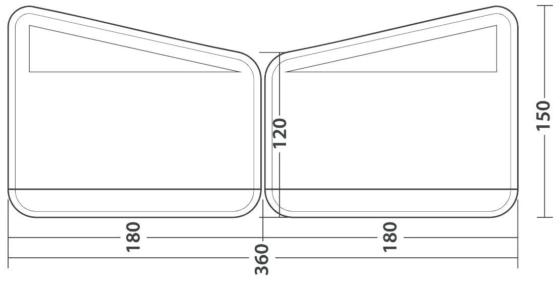 Outwell Windscreen Air Scalable 180 Grey 5 Outwell Windscreen Air Scalable 180 Grey – Bild 3