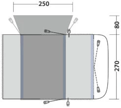 Outwell Wolfburg 380 Air Black-Grey -Günstiges OutdoorXL Geschäft outwell wolfburg 380 air grey 1