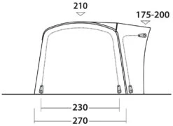 Outwell Wolfburg 380 Air Black-Grey -Günstiges OutdoorXL Geschäft outwell wolfburg 380 air grey 3