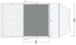 Outwell Wood Lake 6ATC Woven Carpet Black-Grey 9 Outwell Wood Lake 6ATC Woven Carpet Black-Grey -Günstiges OutdoorXL Geschäft outwell wood lake stone lake 6atc woven carpet grey 2