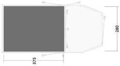 Outwell Yosemite Lake 4ATC Footprint Black-Grey -Günstiges OutdoorXL Geschäft outwell yosemite lake 4atc footprint grey 1