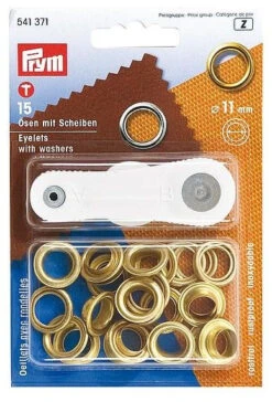 Prym Segelringe + Mont. 11mm 15 St