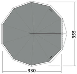 Robens Chinook Ursa S Fleece Carpet Sand & Green -Günstiges OutdoorXL Geschäft robens chinook ursa s fleece carpet sand green 1