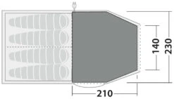 Robens Double Dreamer 4 Fleece Carpet Sand-Green -Günstiges OutdoorXL Geschäft robens double dreamer 4 fleece carpet sand green 1
