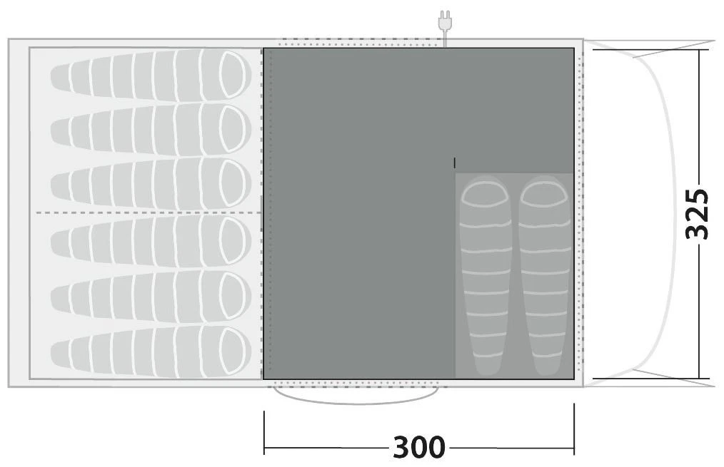 Robens Eagle Rock 6+2XP Fleece Carpet Black 5 Robens Eagle Rock 6+2XP Fleece Carpet Black – Bild 3