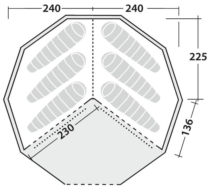 Robens Klondike Grande Inner Zelt Black 5 Robens Klondike Grande Inner Zelt Black – Bild 3