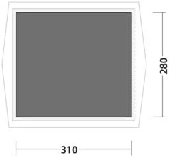 Robens Prospector Castle Footprint Black -Günstiges OutdoorXL Geschäft robens prospector castle footprint black 1