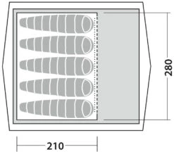 Robens Prospector Castle Inner Zelt Black -Günstiges OutdoorXL Geschäft robens prospector castle inner tent black 2