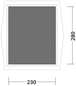 Robens Prospector Shanty Footprint Black -Günstiges OutdoorXL Geschäft robens prospector shanty footprint black 1