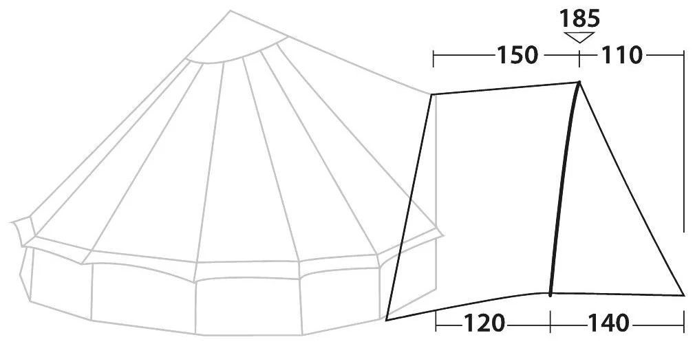Robens Tipi Extension PRS Dark Green 7 Robens Tipi Extension PRS Dark Green – Bild 5
