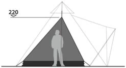 Robens Universal Tipi Mosquito Inner Zelt Black -Günstiges OutdoorXL Geschäft robens universal tipi flysheet black 2