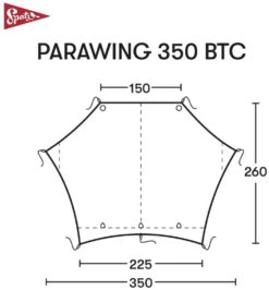 Spatz Parawing 350 BTC Tarp -Günstiges OutdoorXL Geschäft spatz parawing 350 btc tarp brown sand 1 1