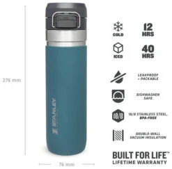 Stanley The Quick Flip Water Bottle 0,7 L -Günstiges OutdoorXL Geschäft stanley the quick flip water bottle 0 7l lagoon 700 ml lagoon 2