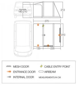 Vango Kela V Air Low Cloud Grey -Günstiges OutdoorXL Geschäft vango kela v air low cloud grey 1
